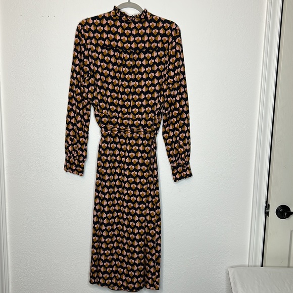 Boden Clover Midi Dress with Sash Waist size 14 - Picture 2 of 7